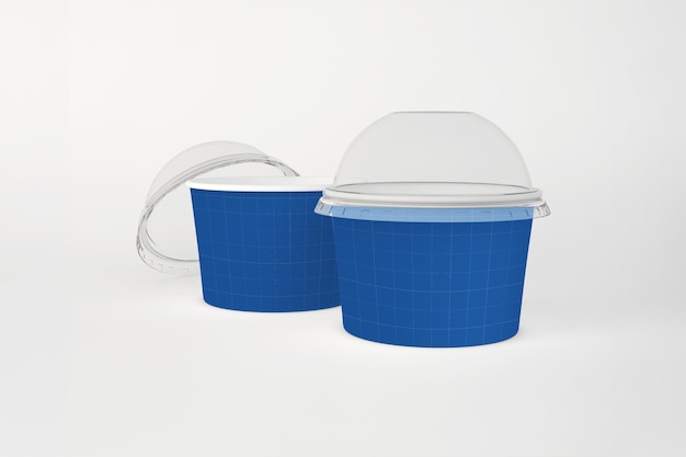 Ronde ijsbeker mockup