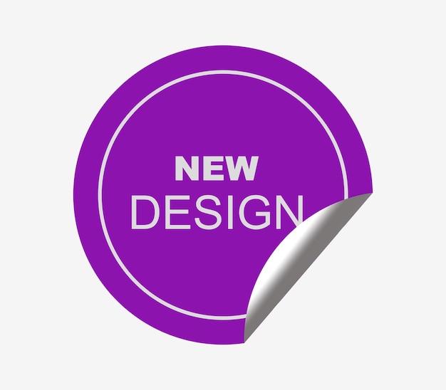 Ronde sticker schillen voor mock-up