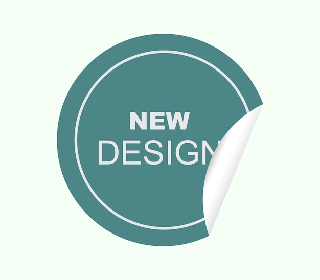 Ronde sticker schillen voor mock-up