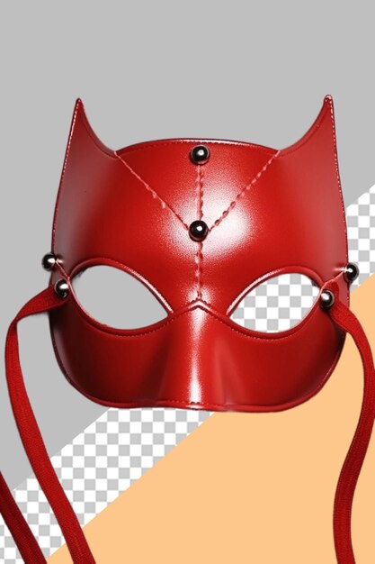 PSD rood leren masker png