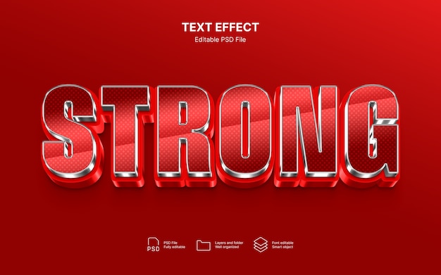 Rood vet teksteffect