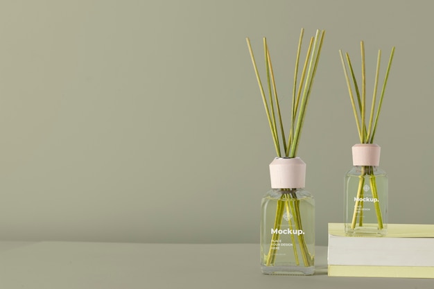 PSD room diffuser with label mockup