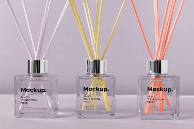 Room diffuser with label mockup