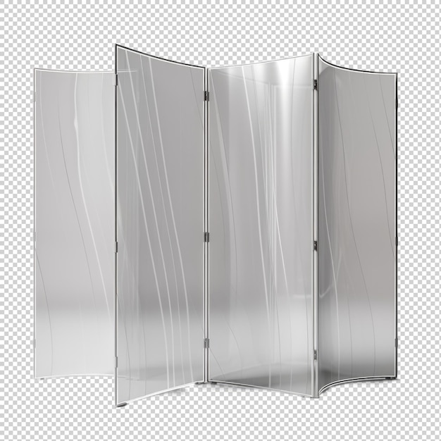 PSD room divider isolated on transparent background generative ai