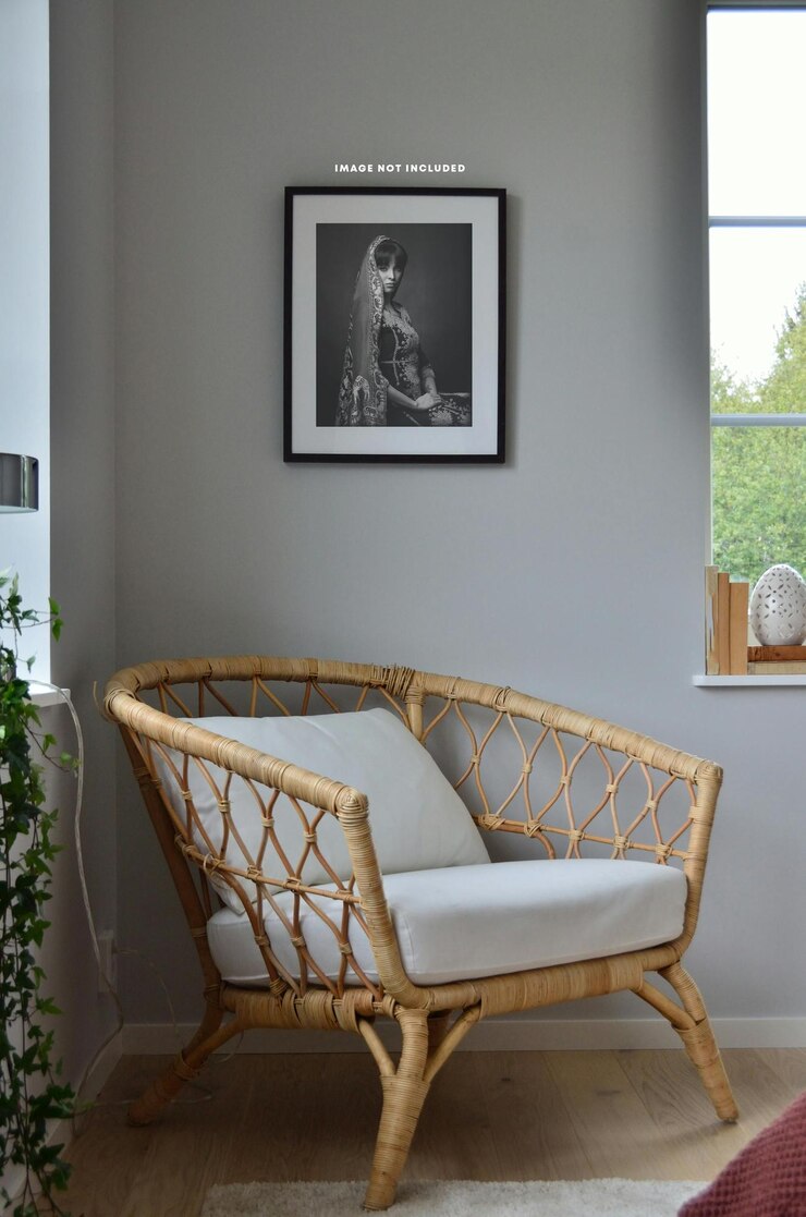 PSD room wall frame mock up