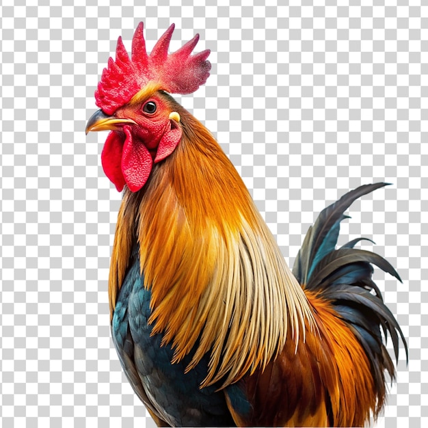 Rooster isolated on transparent background