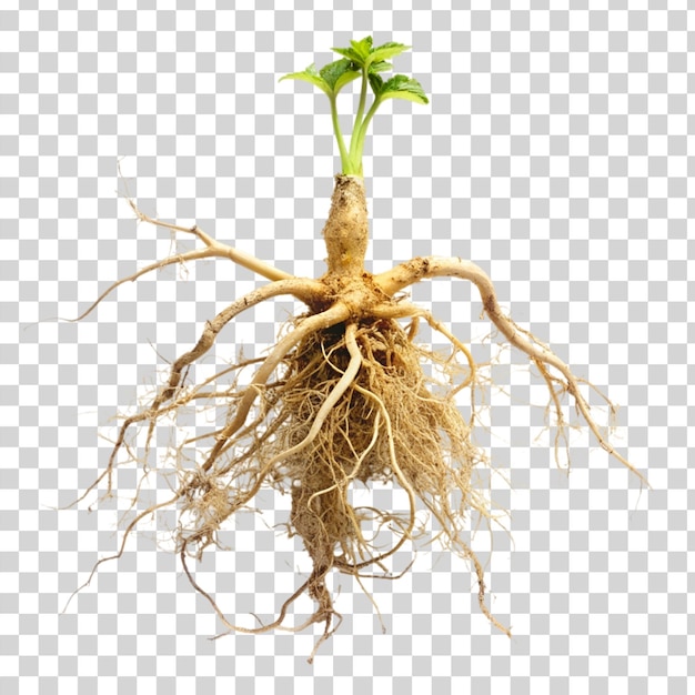 PSD root isolated on transparent background