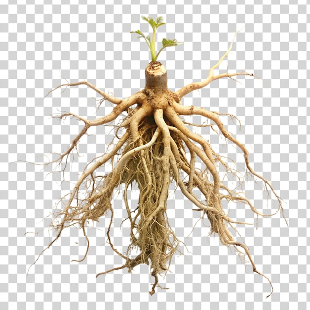 PSD root isolated on transparent background