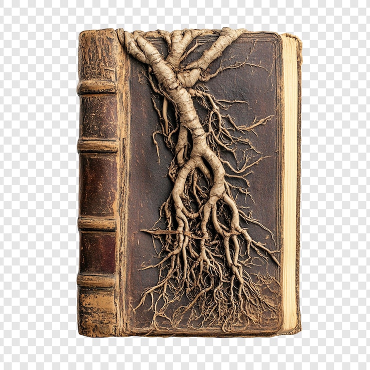 PSD roots embracing a book