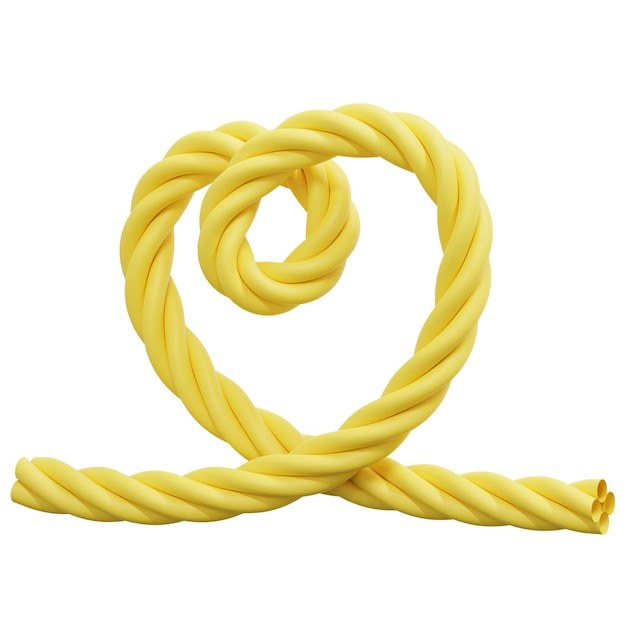 PSD rope 3d render icon illustration