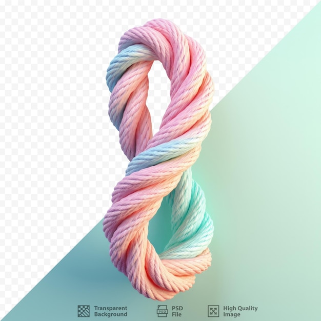 PSD a rope on a transparent background alone