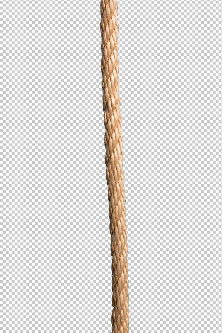 PSD rope over white background