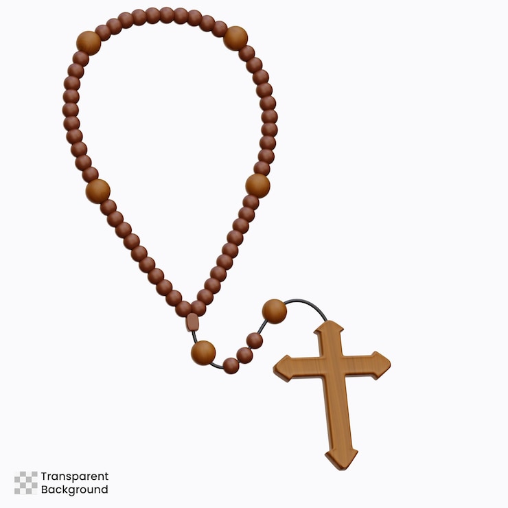 PSD rosary 3d icon illustration