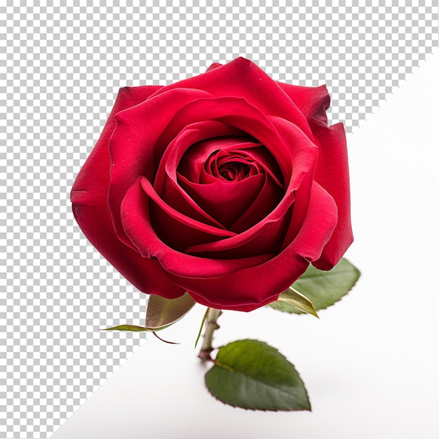 Rose flower isolated on transparent background