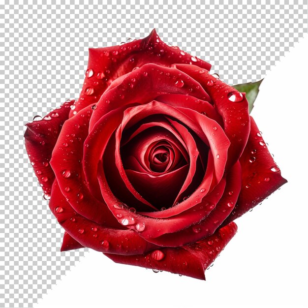 Rose flower isolated on transparent background