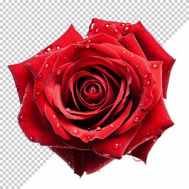 PSD rose flower isolated on transparent background