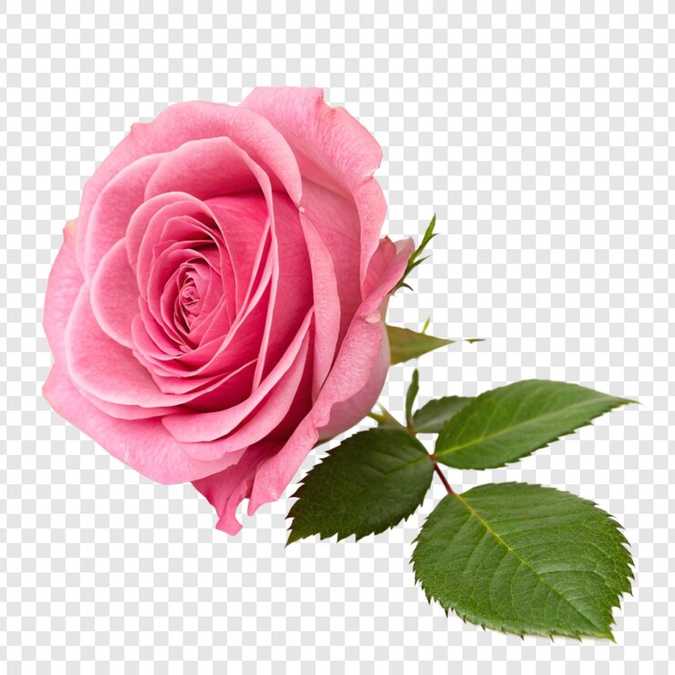 PSD rose flower png isolated on transparent background