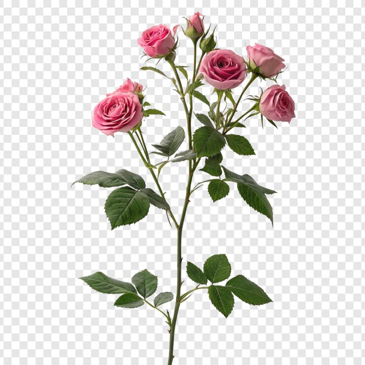 PSD 透明な背景に隔離されたバラの花 png