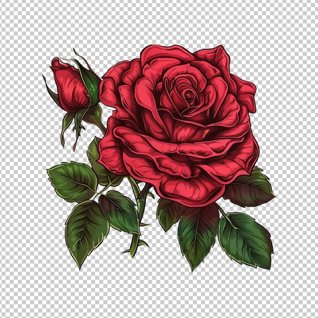 rose flower Png isolated on transparent background