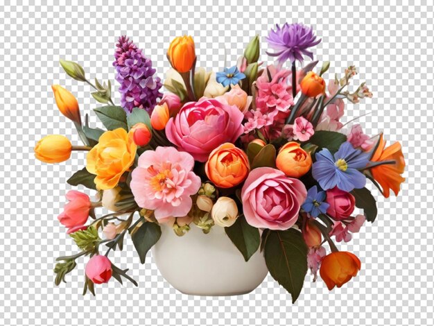 PSD バラの花と葉 png