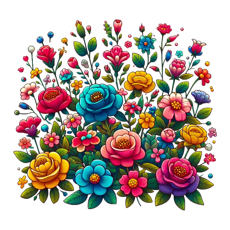 PSD rose flowers arrangement