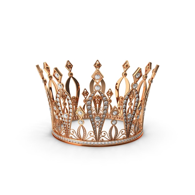 rose gold diamond crown