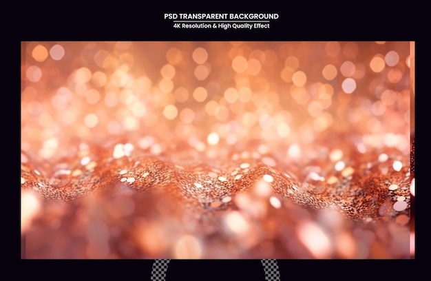 PSD rose gouden schittering glitter achtergrond