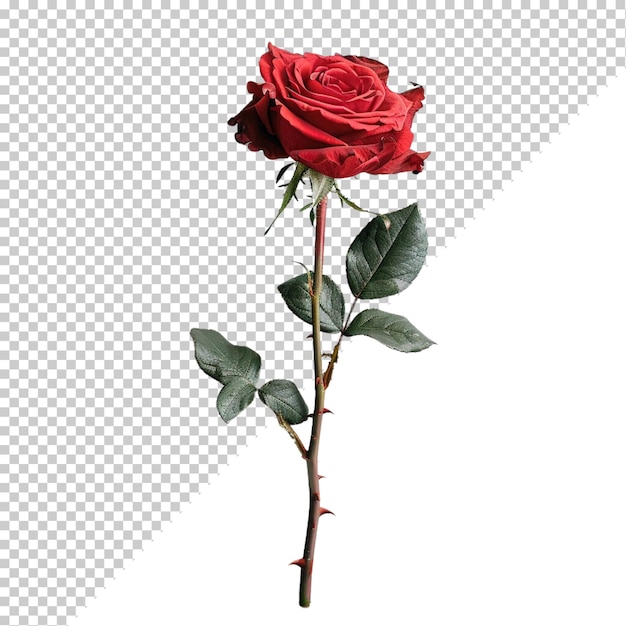 Rose isolated on transparent background