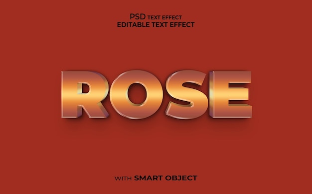 rose text effect