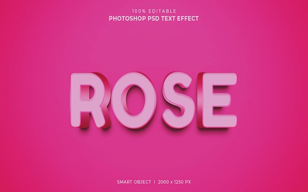 Rose text style effect