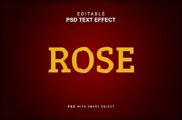 Rose text style effect