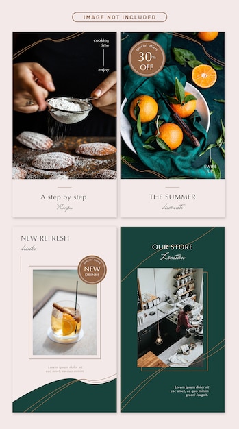 the rosemary social media story templates