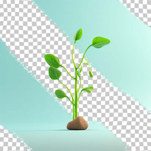 PSD roślina grochu na przezroczystym tle