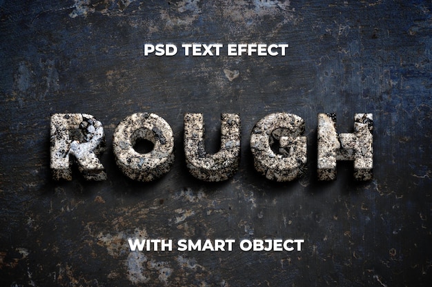 rough text effect