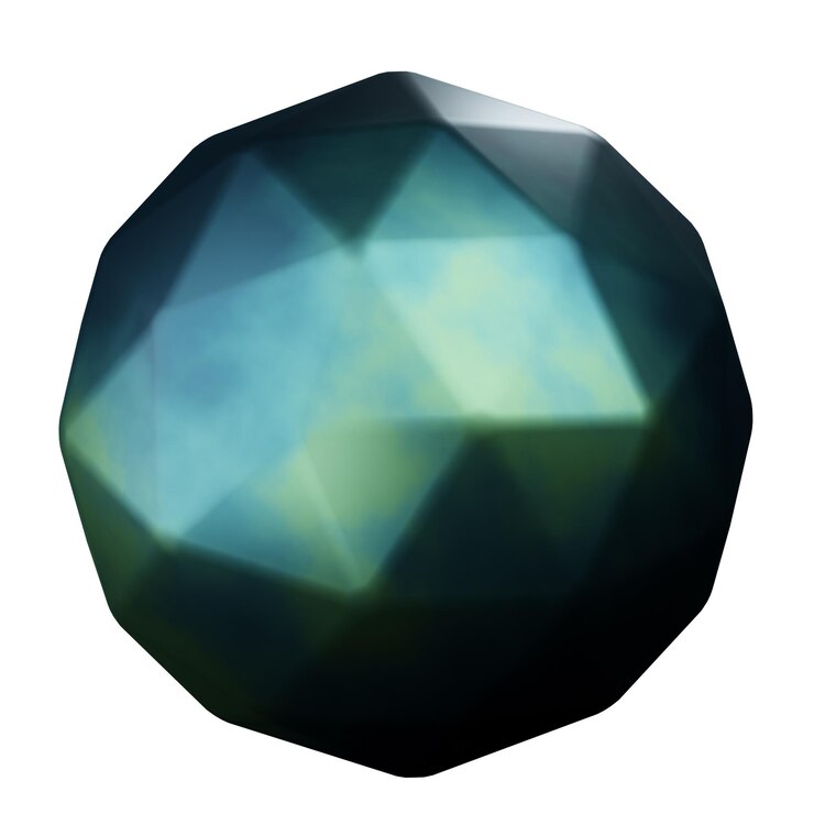 PSD круглая абстрактная форма_3d голографическая