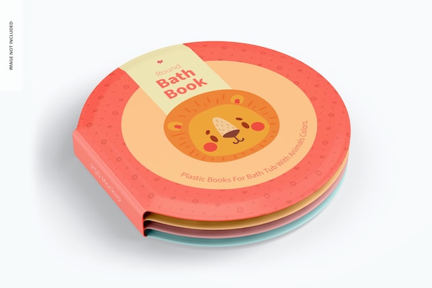 Round Bath Book Mockup