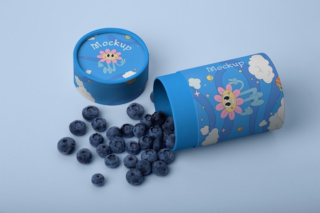 round box design mockup
