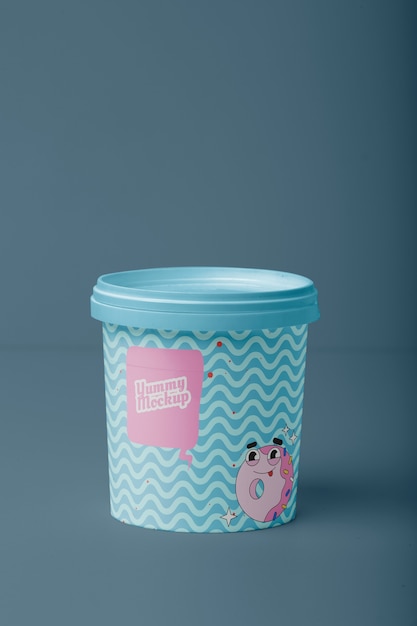 round box design mockup