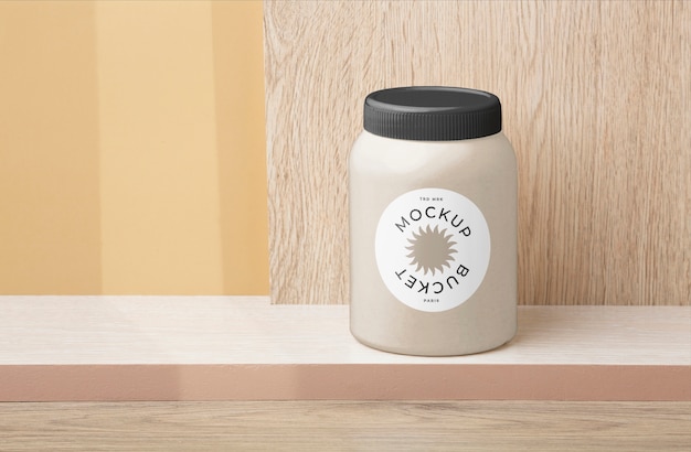 Round cardboard container  with lid