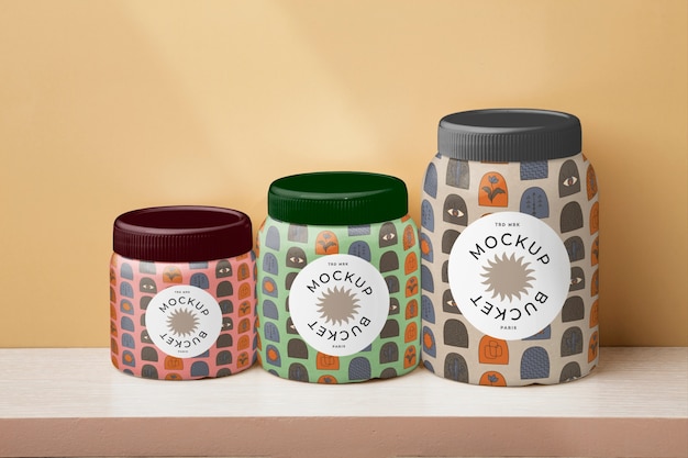 Round cardboard container  with lid
