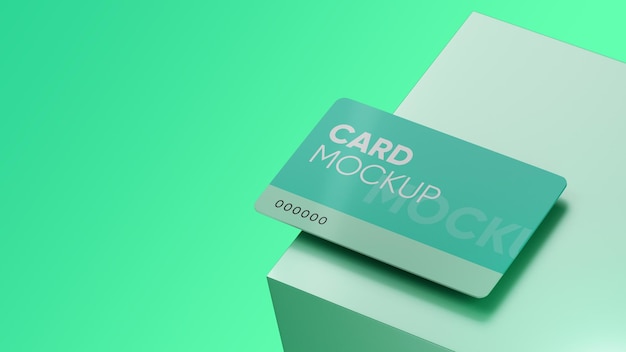 Mockup di carta bonus ad angolo arrotondato