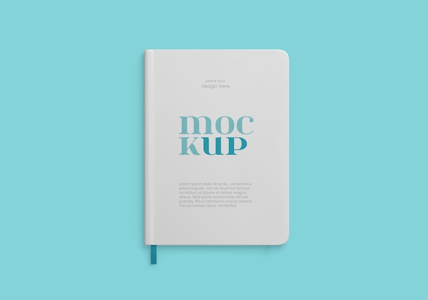 Round corner notebook mockup