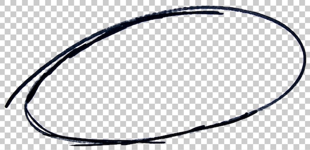 ภาพดูเดิลวงกลมที่วาดด้วยปากกาเมจิกสีดำบน พื้นหลัง โปร่งใส