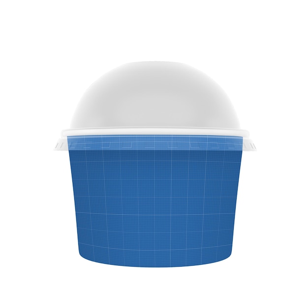 PSD round ice cream cup