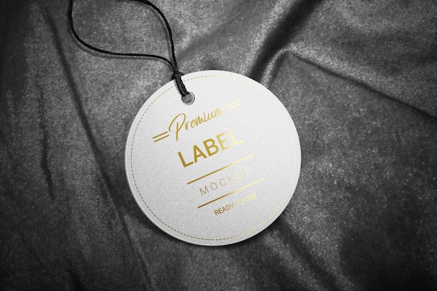 Round label mockup