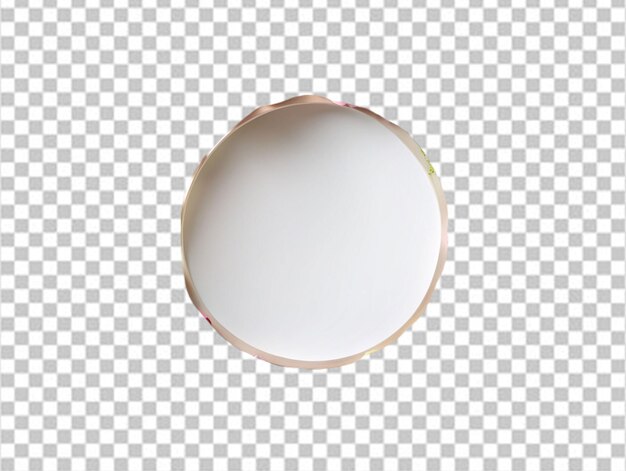 PSD round mirror desktop wallpaper on white background