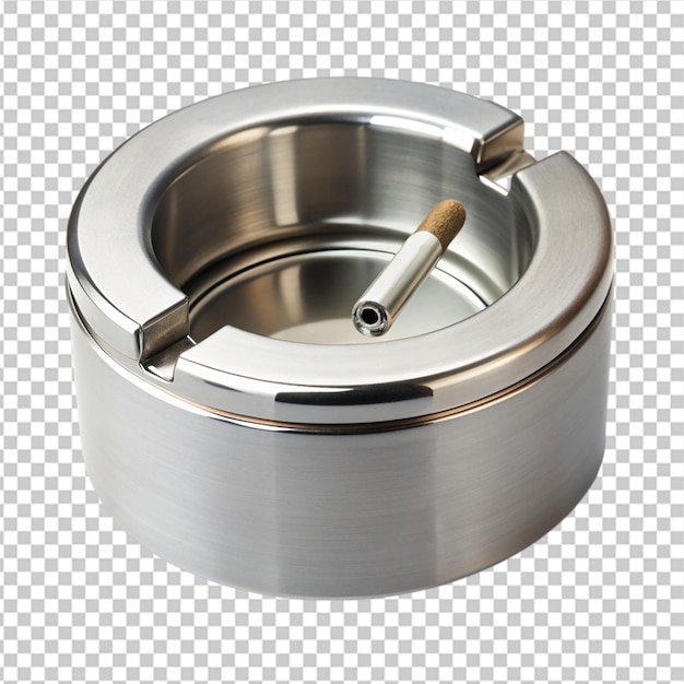 PSD round push down ashtray