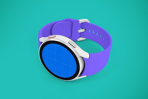 Round smart watch mockup