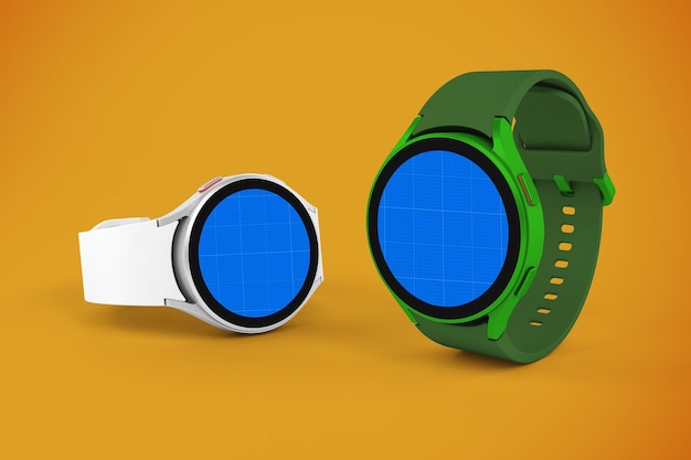 Round Smart Watch Mockup