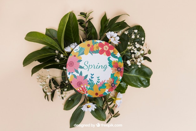 round spring mockup